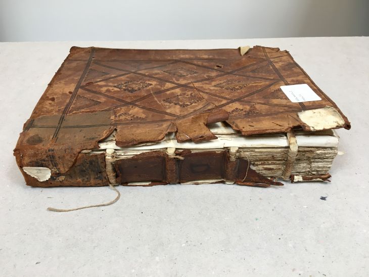 restoration of a leather binding