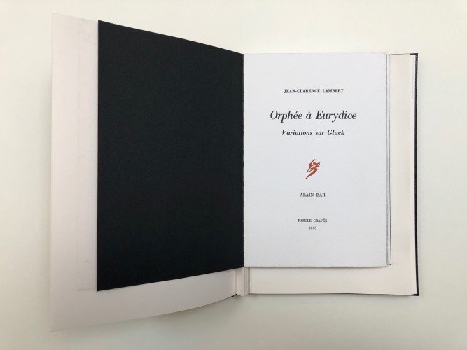 Orphée à Eurydice